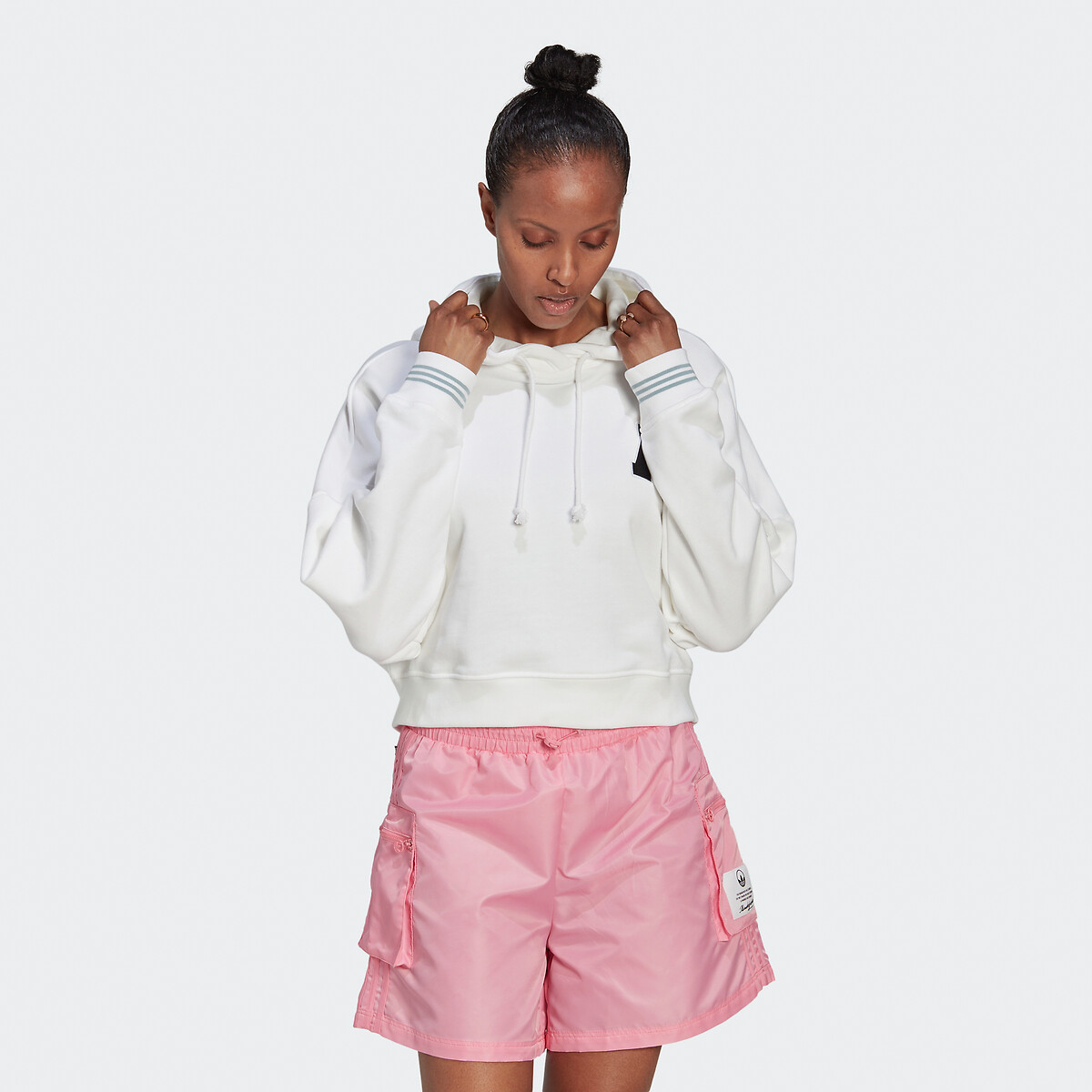 Cropped Sweatshirt mit Kapuze Disney von adidas Originals