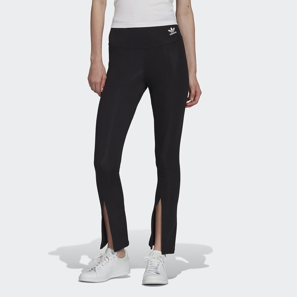 High-Waist-Leggings Adicolor mit Beinschlitz vorne von adidas Originals