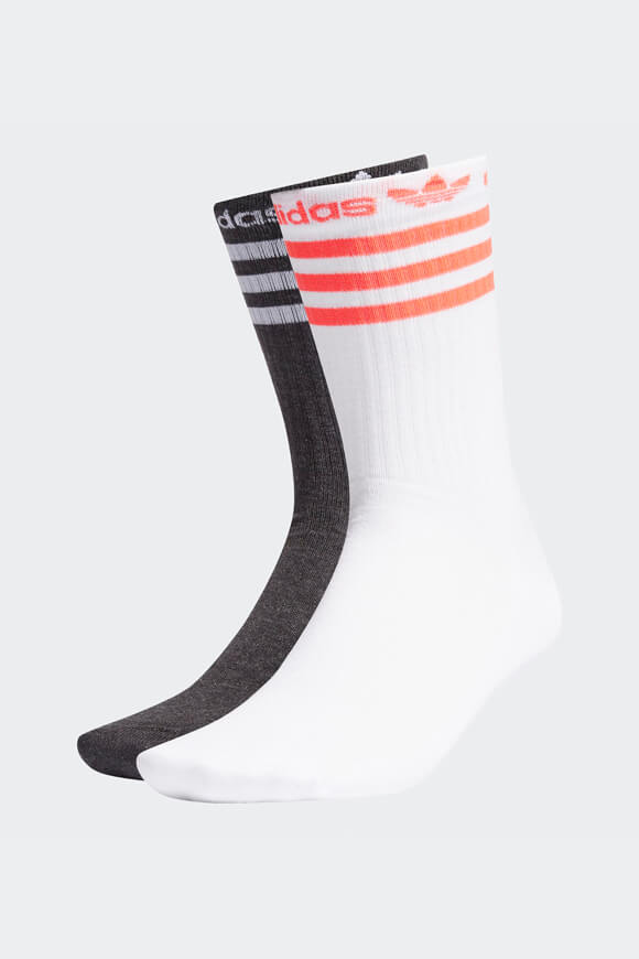 Adidas Originals Doppelpack Socken | Weiss + Anthrazit | unisex  | EU37-39 von Adidas Originals