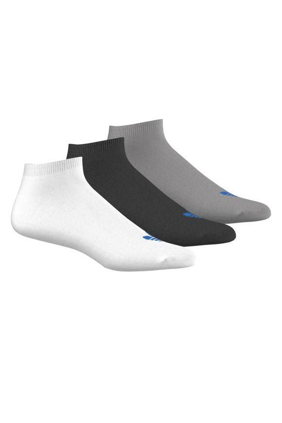 Adidas Originals Dreierpack Socken | Weiss + Schwarz + Grau meliert | Herren  | EU35-38 von Adidas Originals