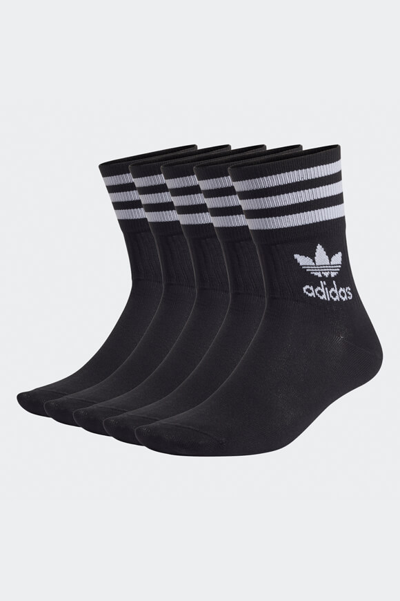 Adidas Originals Fünferpack Socken | Schwarz | unisex  | EU37-39 von Adidas Originals
