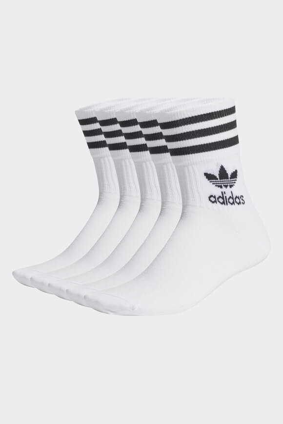 Adidas Originals Fünferpack Socken | Weiss | unisex  | EU37-39 von Adidas Originals