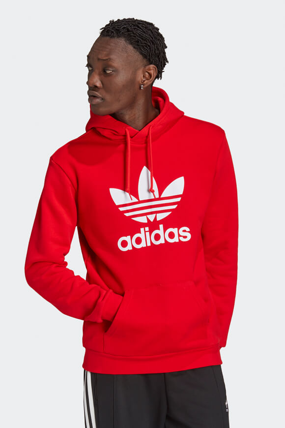 Adidas Originals Kapuzensweatshirt | Rot | Herren  | M von Adidas Originals