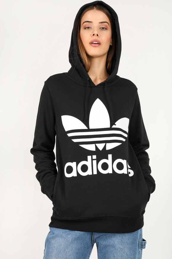 Adidas Originals Kapuzensweatshirt | Schwarz | Damen  | 36 von Adidas Originals