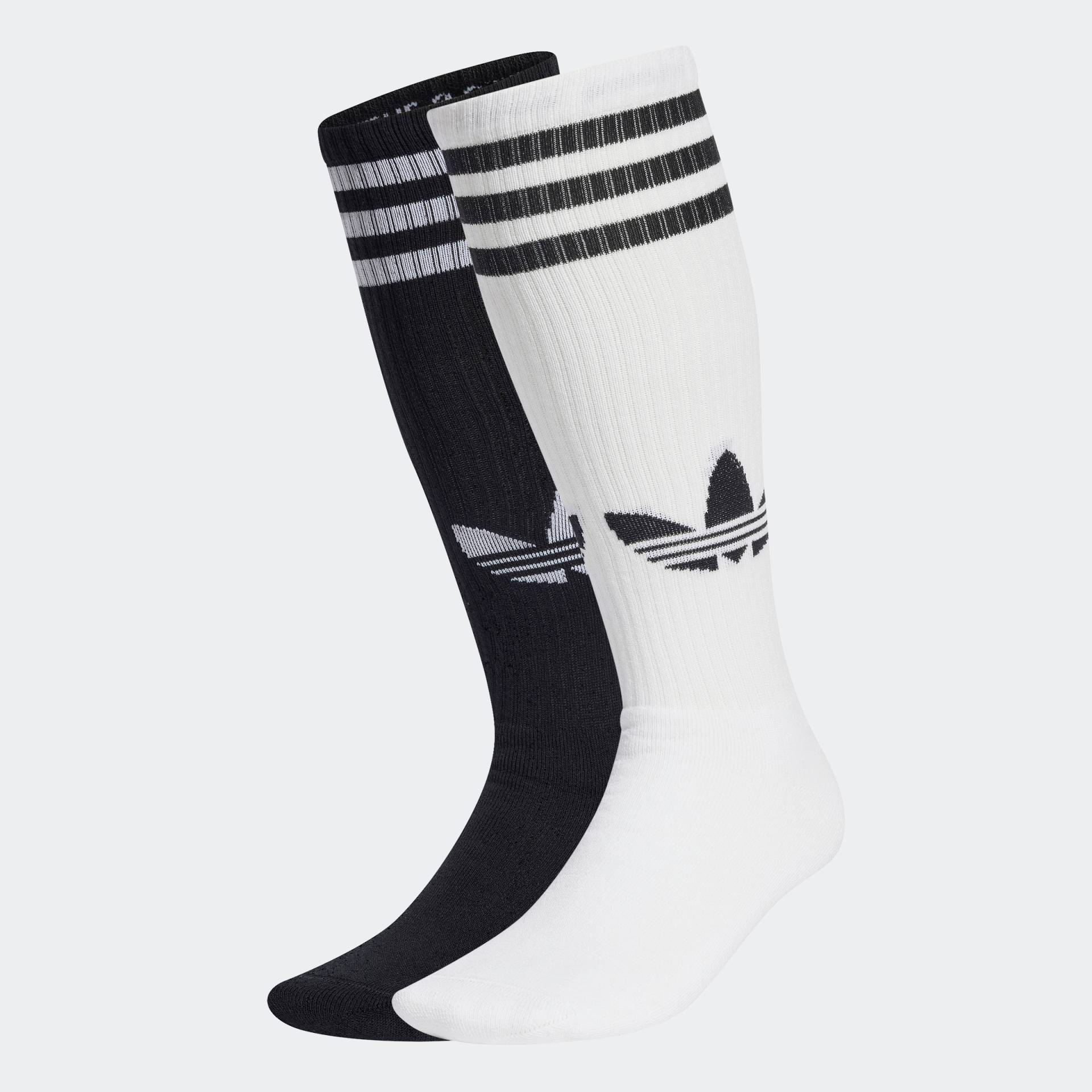 adidas Originals Sportsocken »KNEE SOCK 2PP«, (2 Paar), Kniestrümpfe mit drei Streifen, 2er Packung von adidas Originals