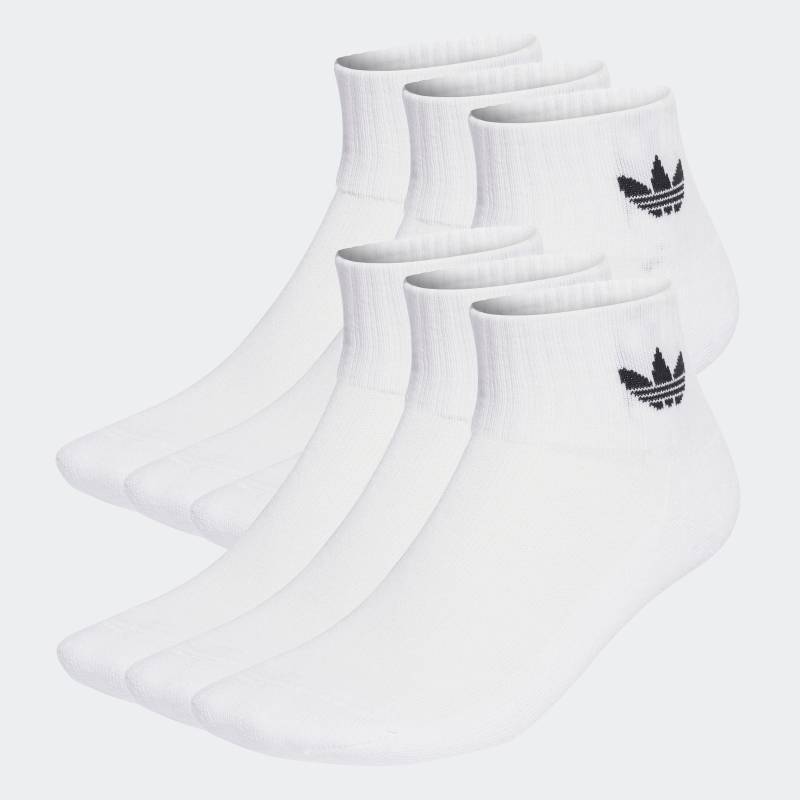 adidas Originals Sportsocken »MID ANKLE SCK 6«, (6 Paar), Knöchellange Socken im Trefoil Style, 6er Packung von adidas Originals