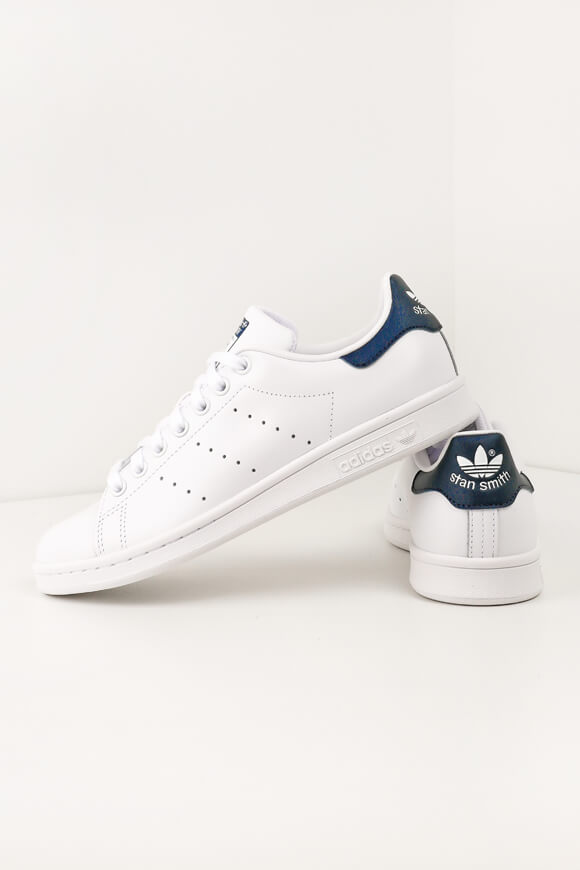 Adidas Originals Stan Smith Sneaker | Weiss + Navy | unisex  | EU39 1/3 von Adidas Originals