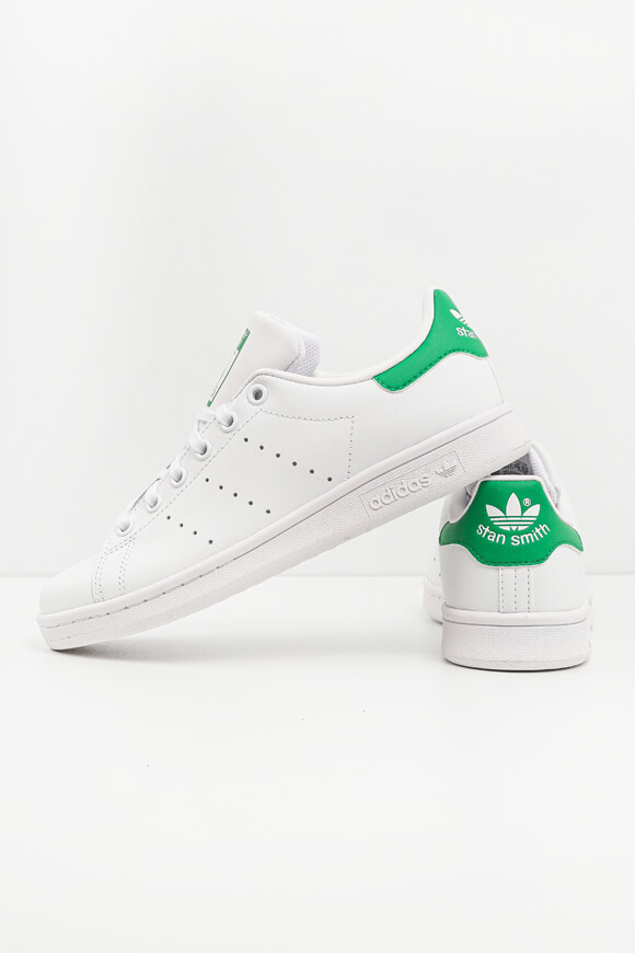 Adidas Originals Stan Smith Sneaker | Weiss + Grün | Jungen  | EU37 1/3 von Adidas Originals