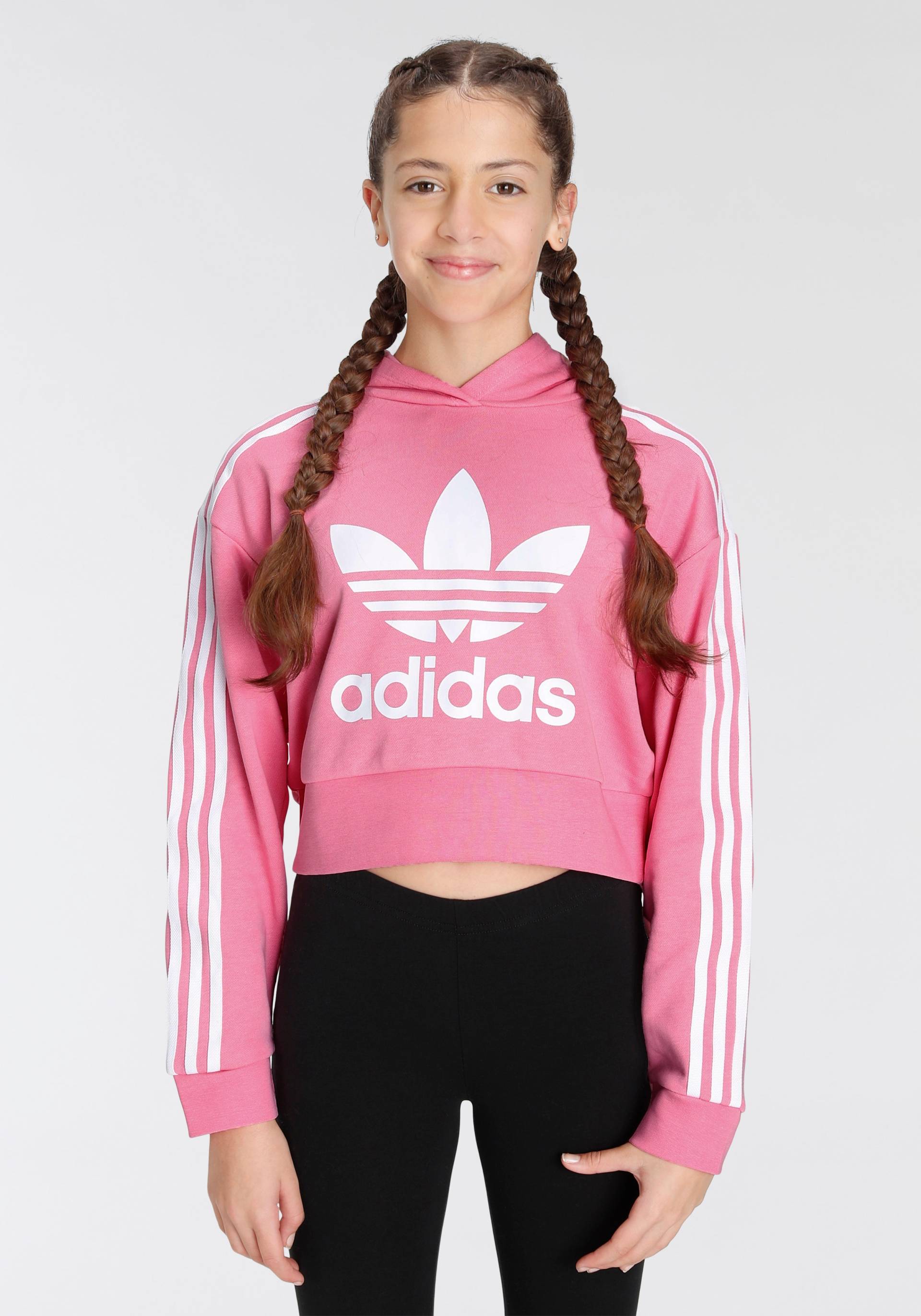 adidas Originals Sweatshirt »ADICOLOR CROPPED HOODIE« von adidas Originals