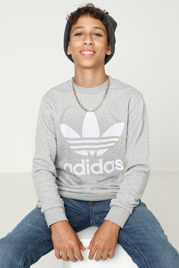 Adidas Originals Sweatshirt | Grau meliert | Herren  | 140 von Adidas Originals