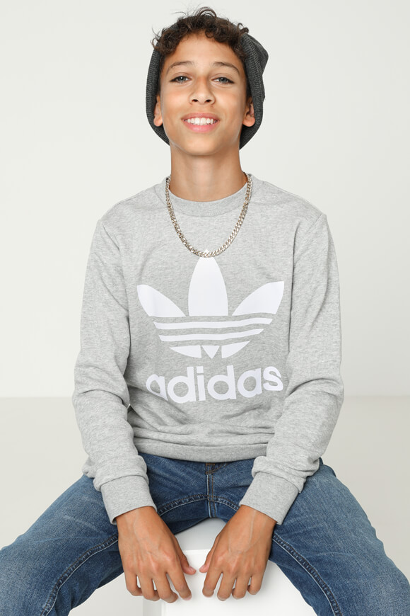 Adidas Originals Sweatshirt | Grau meliert | Jungen  | 140 von Adidas Originals