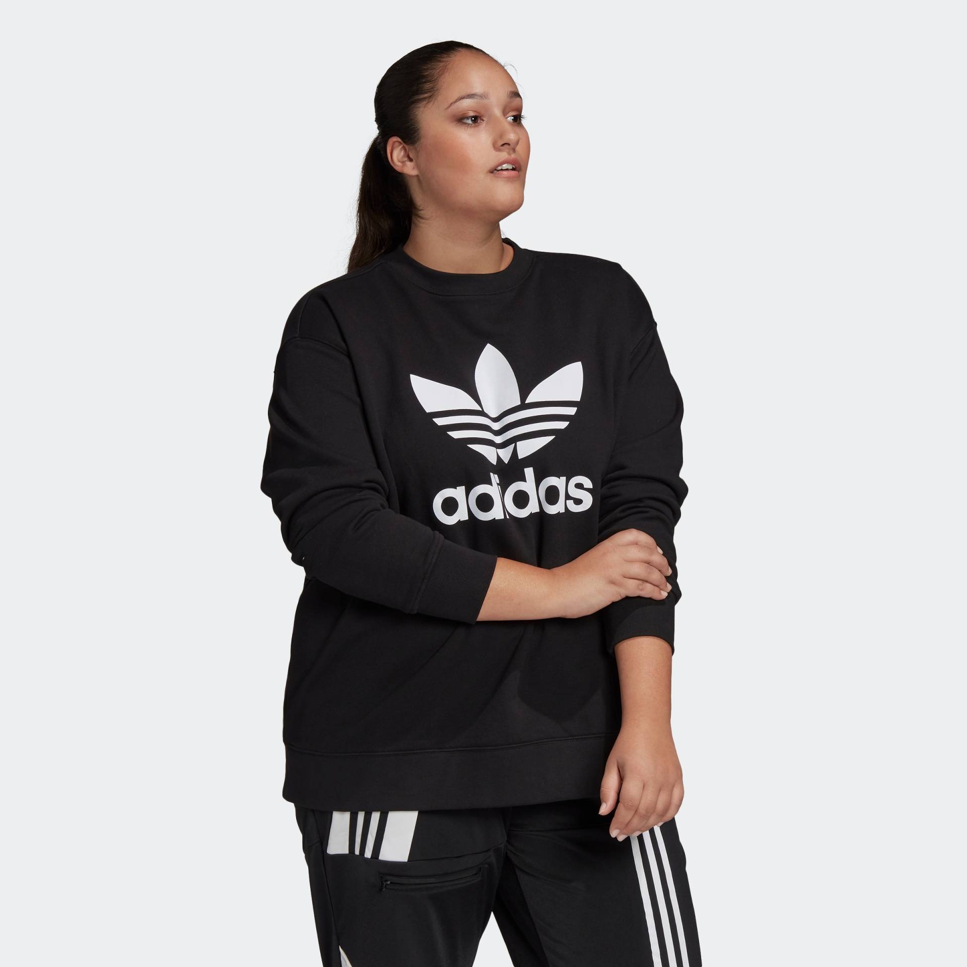 adidas Originals Kapuzensweatjacke »TREFOIL – GROSSE GRÖSSEN«, (1 tlg.) von adidas Originals