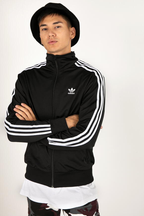 Adidas Originals Trainingsjacke | Schwarz + Weiss | Herren  | L von Adidas Originals