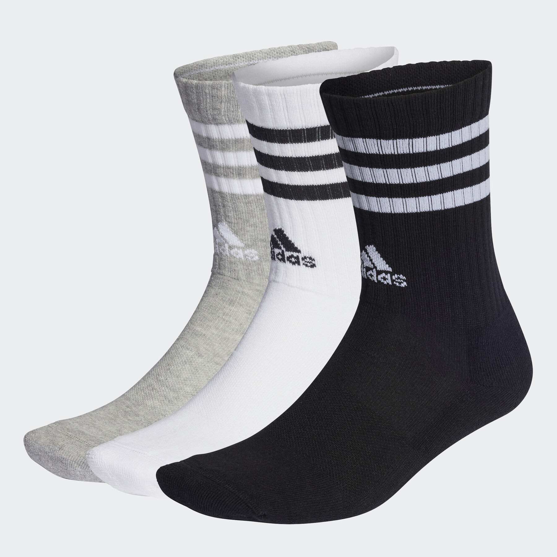 adidas Performance Funktionssocken »3STREIFEN CUSHIONED CREW SOCKEN, 3 PAAR«, (3 Paar) von adidas Performance