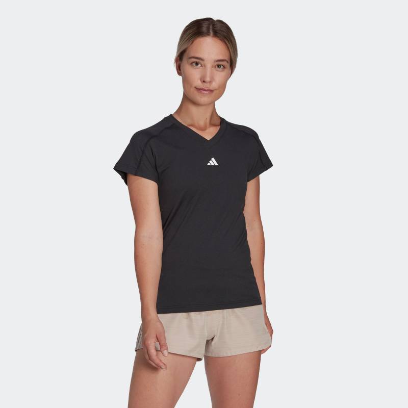 adidas Performance T-Shirt »TR-ES MIN T«, Trainingsshirt, feuchtigkeitsabsorbierend mit V Ausschnitt von adidas Performance
