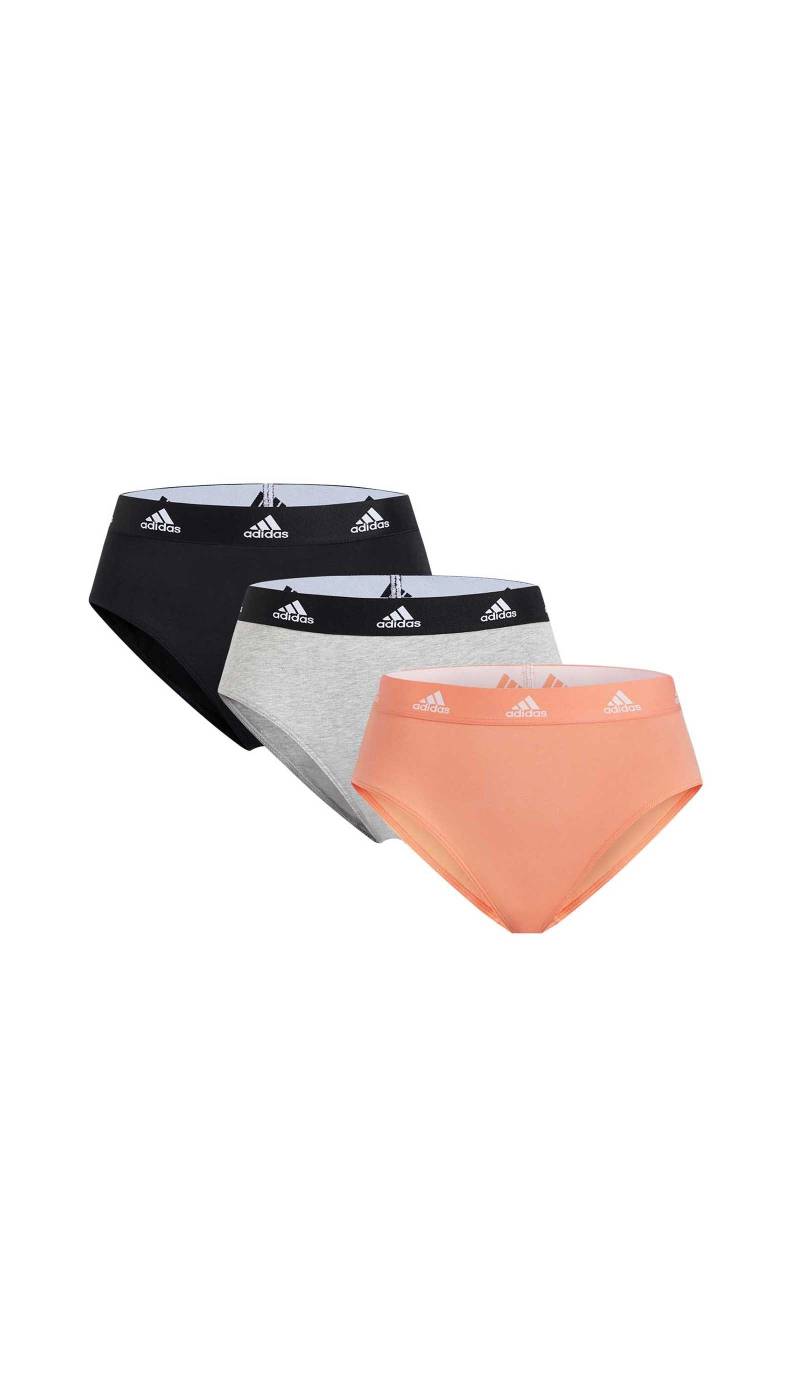 adidas Sportswear Bikinislip »"Sport Active Comfort Cotton"«, (3er Pack), Logo-Web-Bund, elastisches Single Jersey, schnelltrocknend von adidas Sportswear