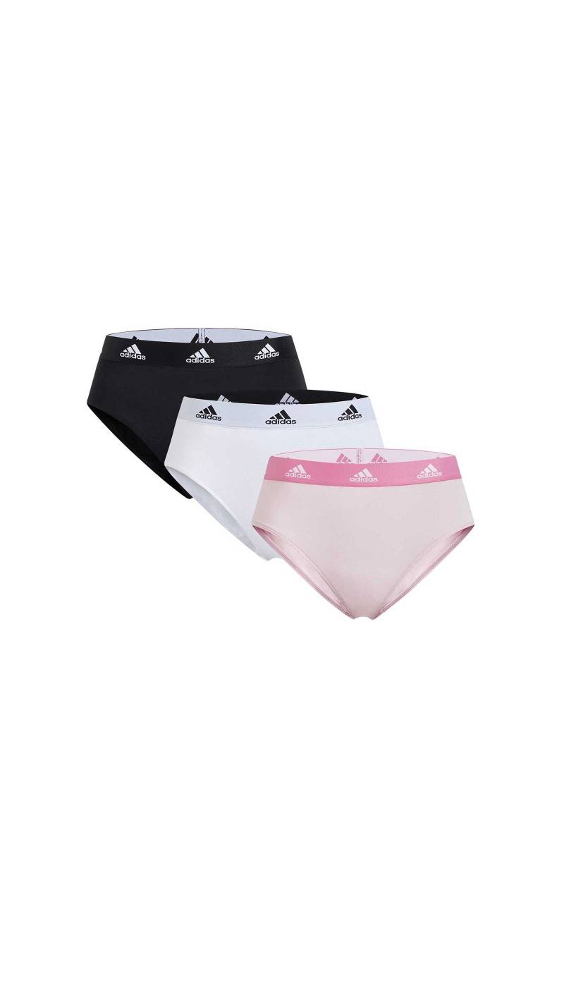 adidas Sportswear Bikinislip »"Sport Active Comfort Cotton"«, (3er Pack), Logo-Web-Bund, elastisches Single Jersey, schnelltrocknend von adidas Sportswear