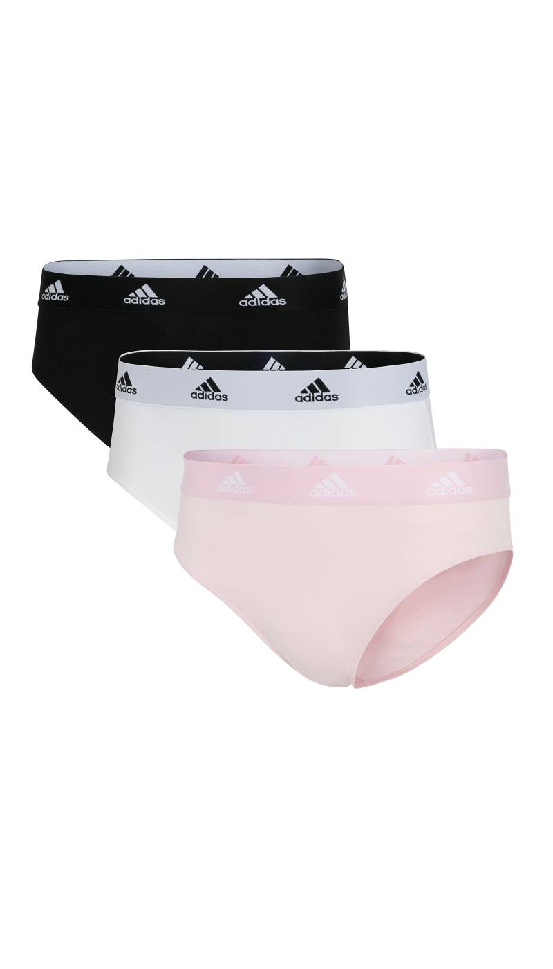 adidas Sportswear Bikinislip »"Sport Active Comfort Cotton"«, (3er Pack), Logo-Web-Bund, elastisches Single Jersey, schnelltrocknend von adidas Sportswear