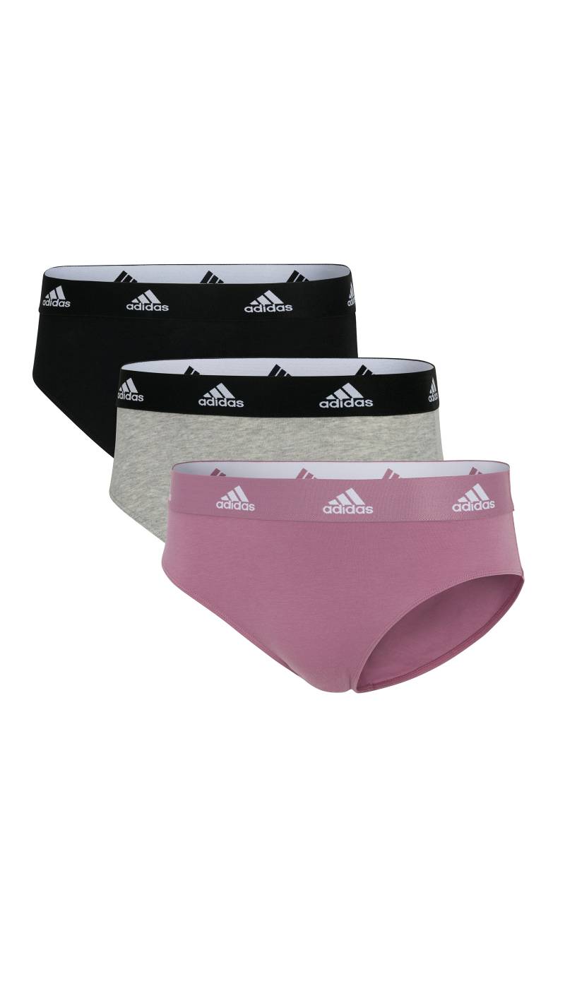 adidas Sportswear Bikinislip »"Sport Active Comfort Cotton"«, (3er Pack), Logo-Web-Bund, elastisches Single Jersey, schnelltrocknend von adidas Sportswear