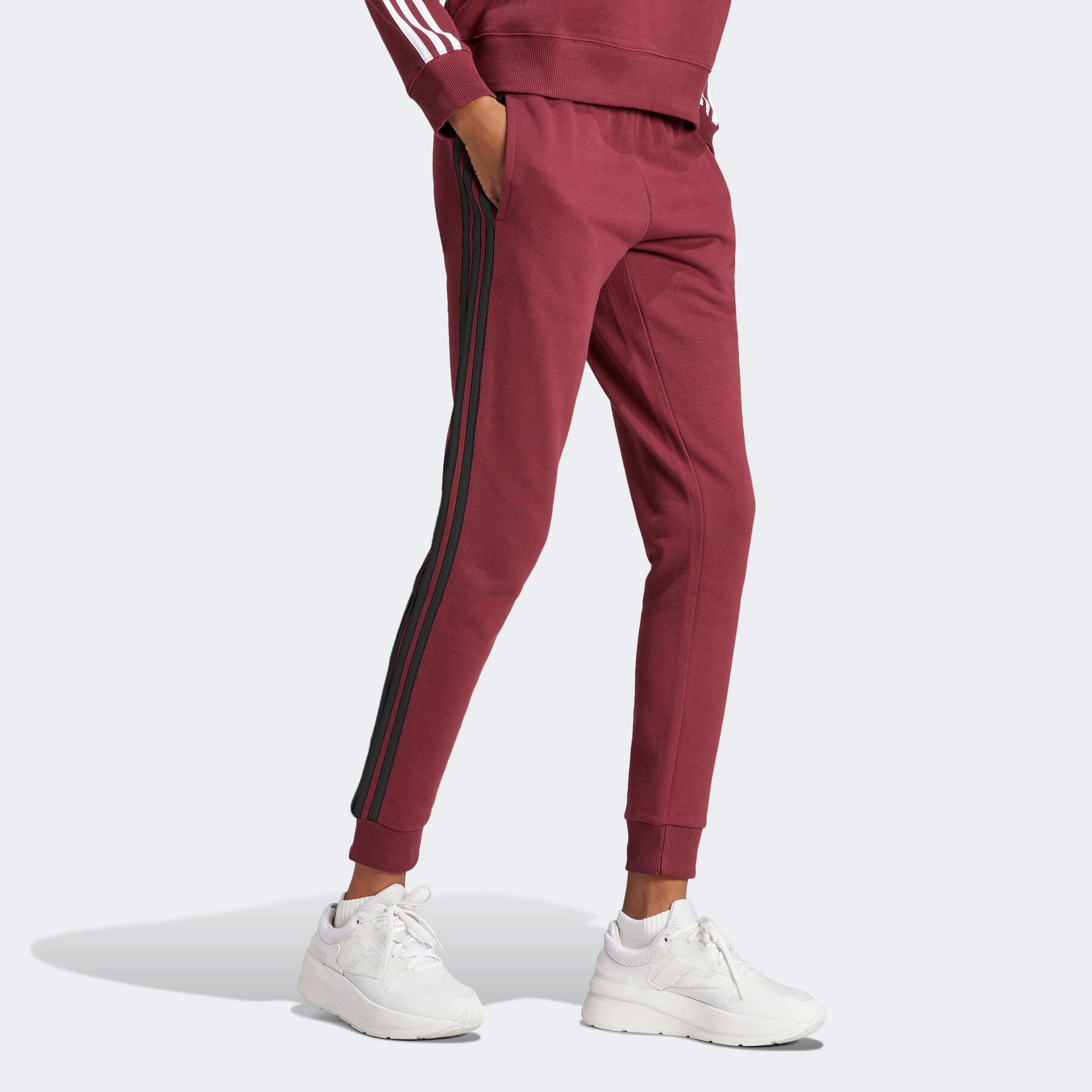 adidas Sportswear Jogginghose »ESSENTIALS 3STREIFEN FRENCH TERRY CUFFED HOSE«, (1 tlg.) von adidas Sportswear