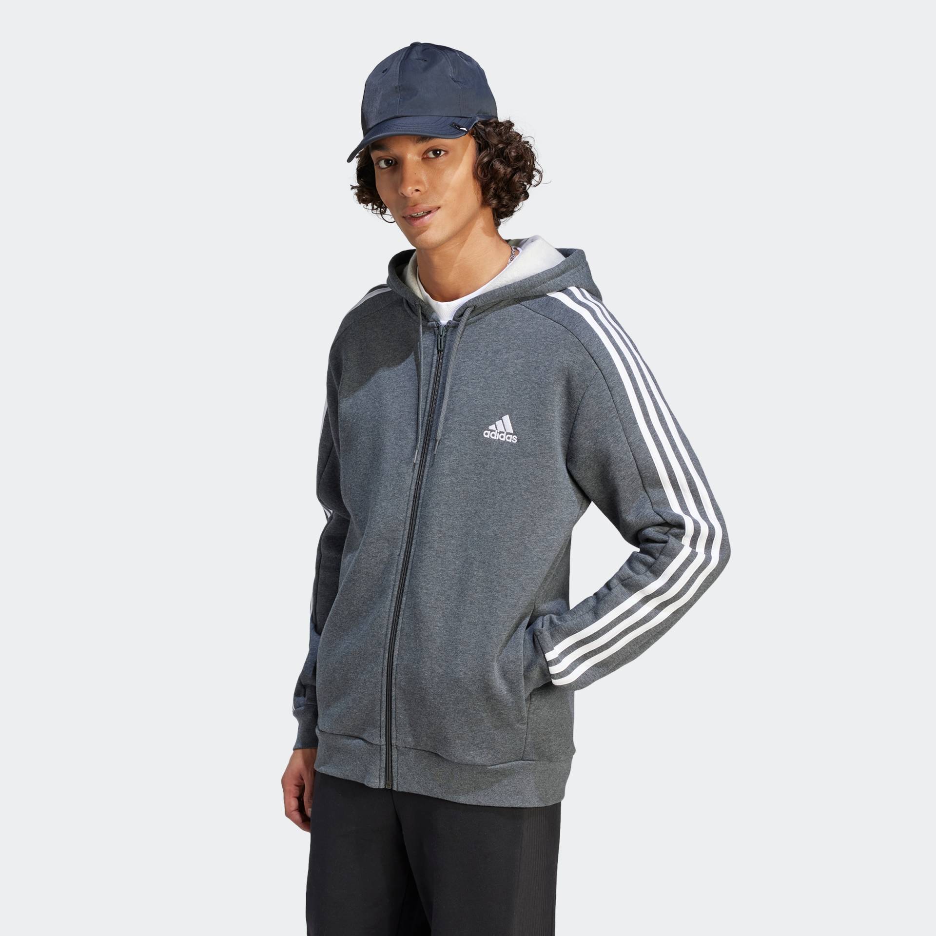 adidas Sportswear Kapuzensweatjacke »ESSENTIALS 3STREIFEN KAPUZENJACKE«, (1 tlg.) von adidas Sportswear