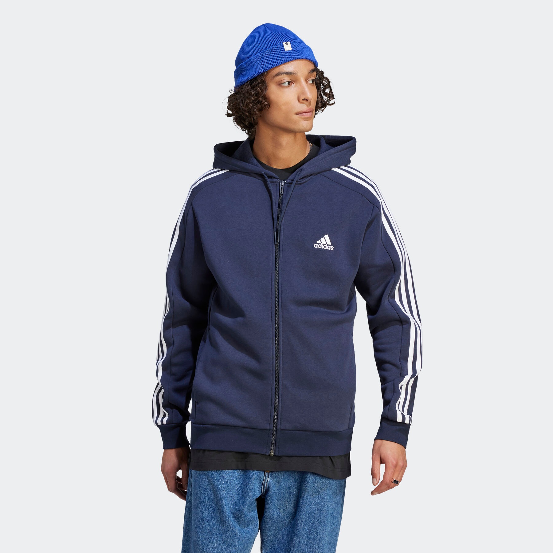 adidas Sportswear Kapuzensweatjacke »ESSENTIALS 3STREIFEN KAPUZENJACKE«, (1 tlg.) von adidas Sportswear