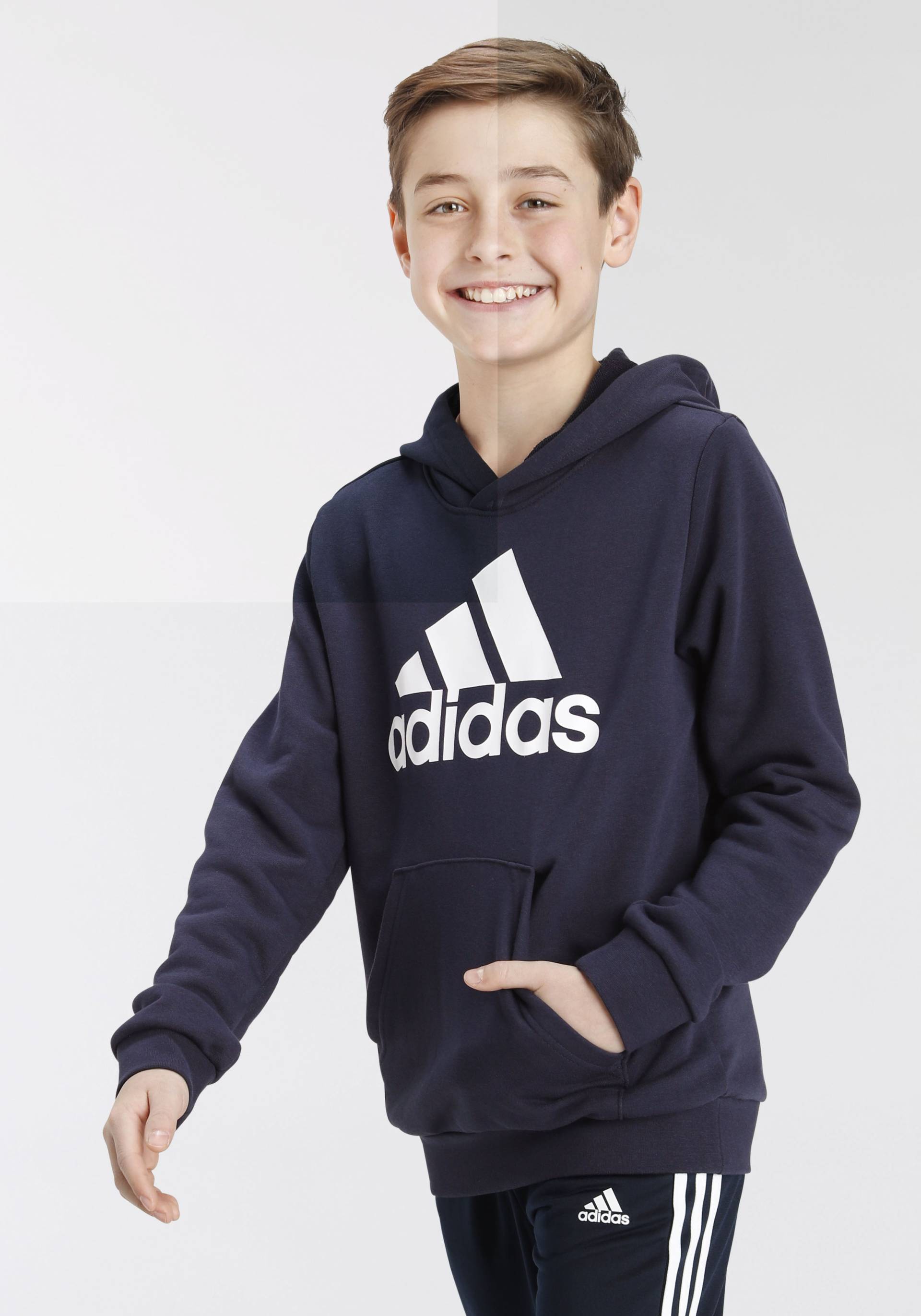 adidas Sportswear Kapuzensweatshirt »BIG LOGO ESSENTIALS COTTON HOODIE« von adidas Sportswear