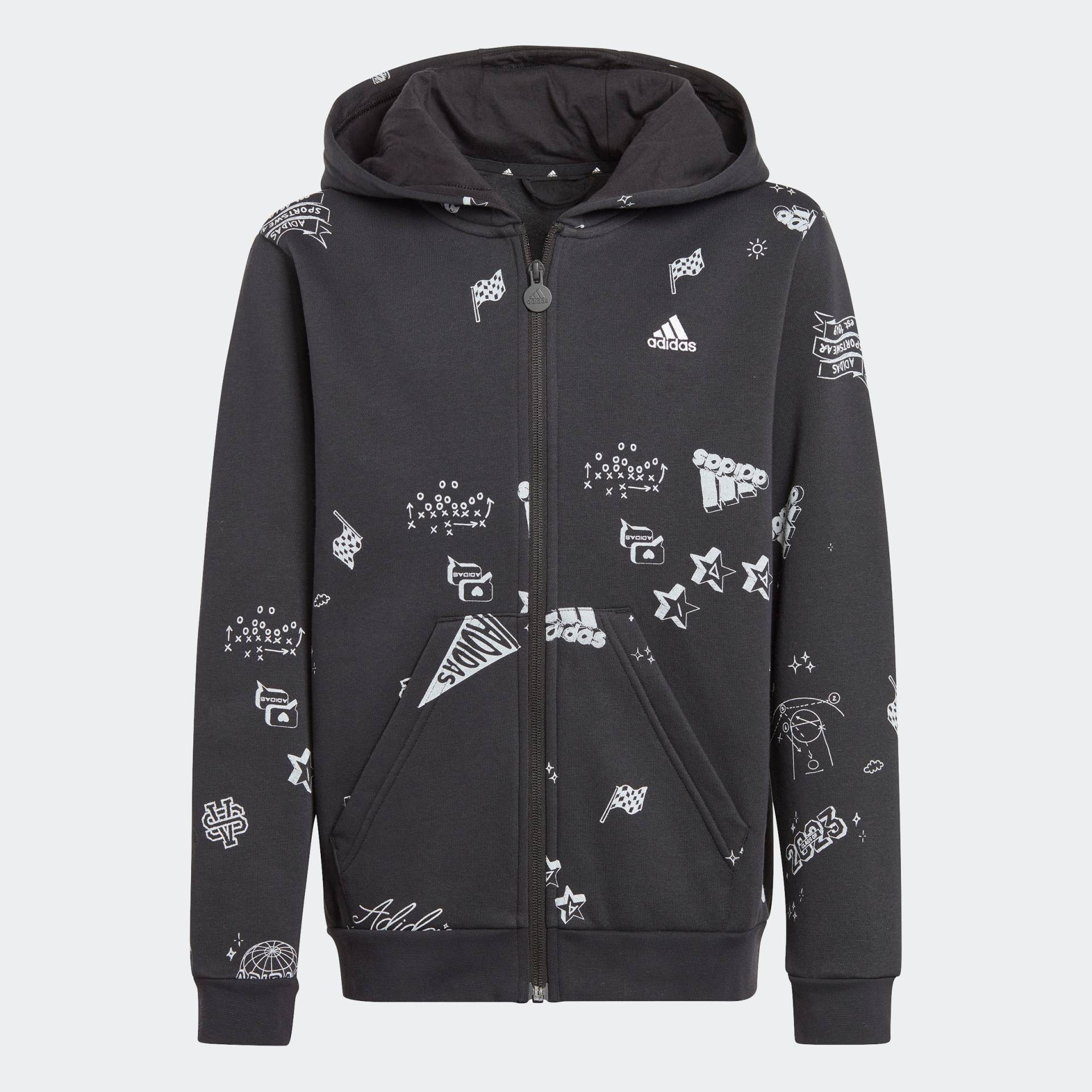 adidas Sportswear Kapuzensweatshirt »BRAND LOVE ALLOVER PRINT KIDS KAPUZENJACKE« von adidas Sportswear