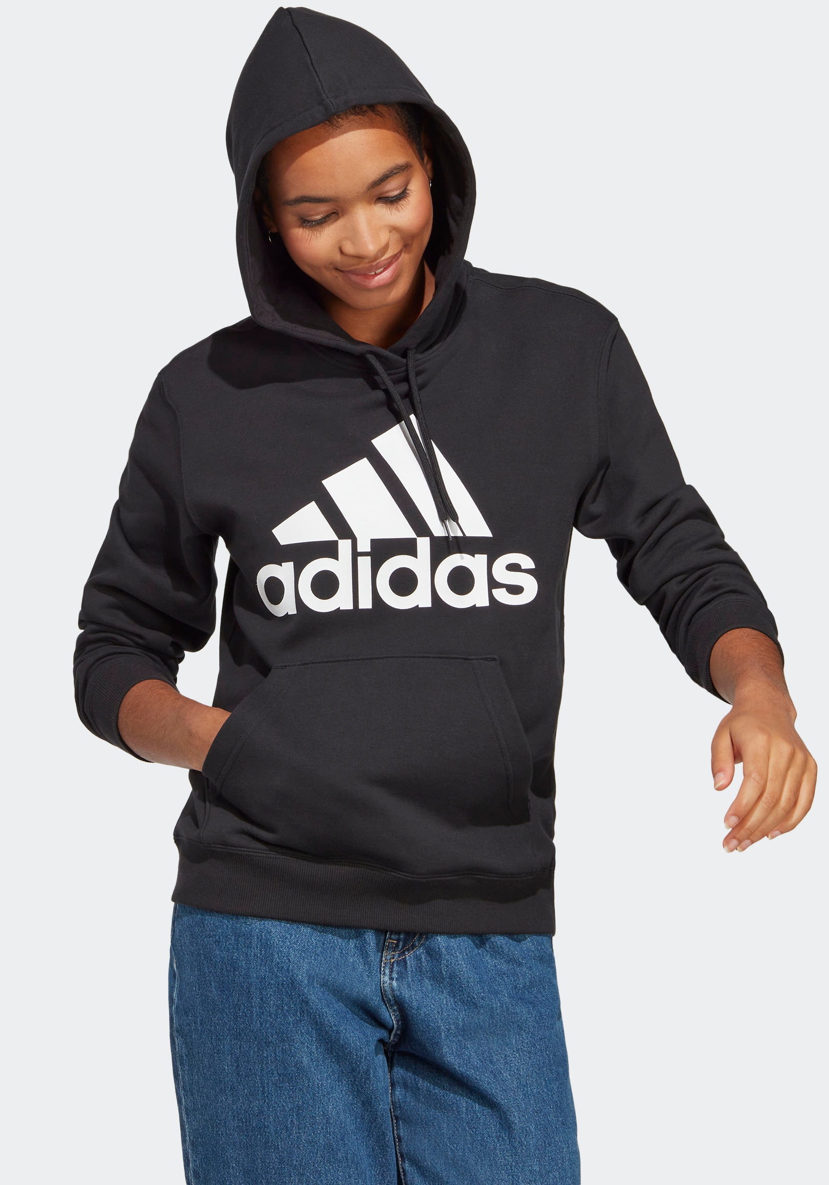 adidas Sportswear Kapuzensweatjacke »ESSENTIALS BIG LOGO REGULAR FRENCH TERRY HOODIE«, (1 tlg.) von adidas Sportswear