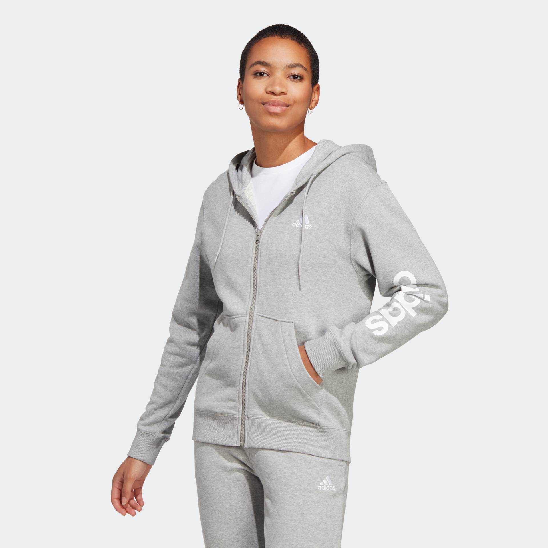 adidas Sportswear Kapuzensweatjacke »ESSENTIALS LINEAR FRENCH TERRY KAPUZENJACKE«, (1 tlg.) von adidas Sportswear