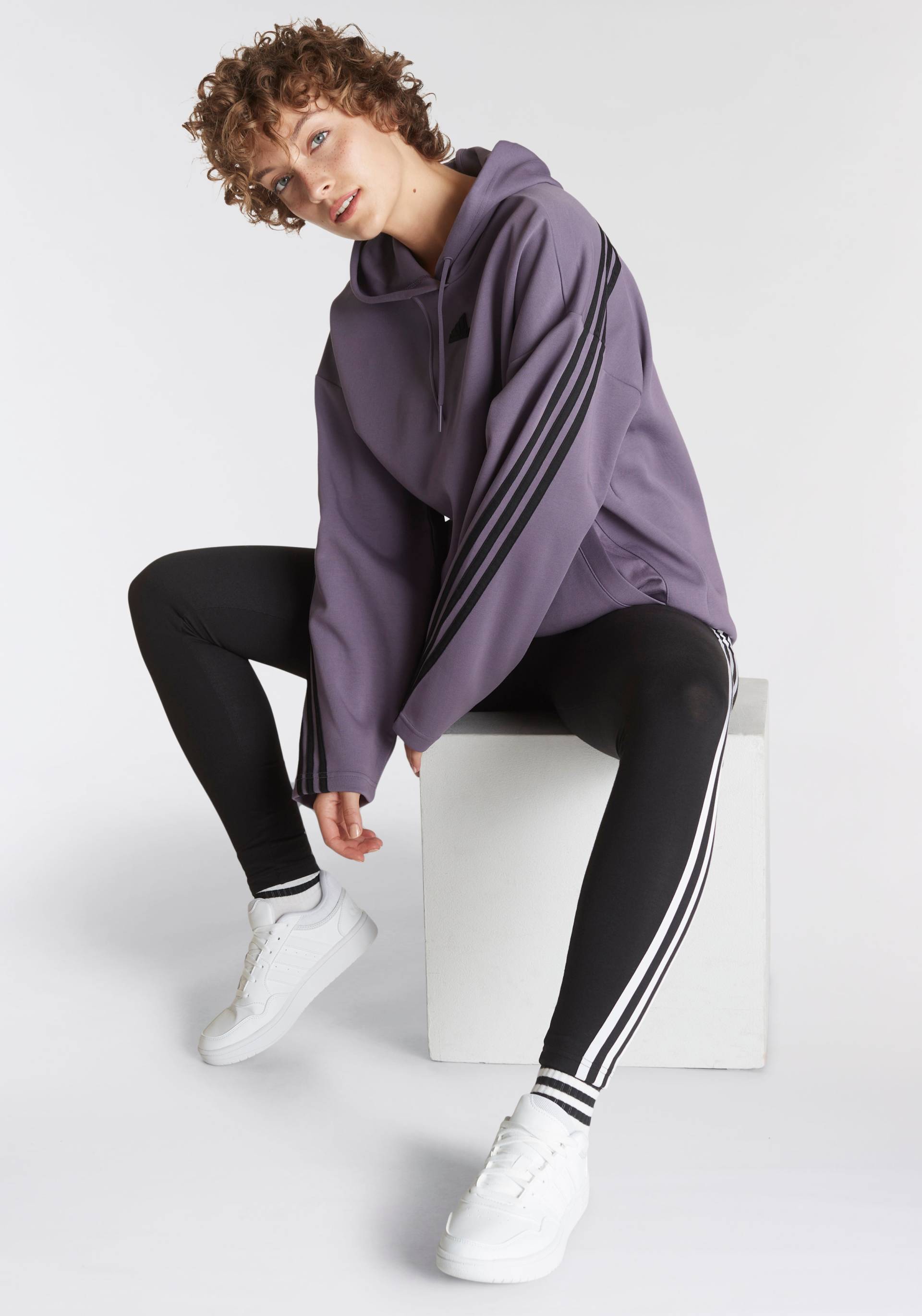 adidas Sportswear Kapuzensweatshirt »FUTURE ICONS 3STREIFEN HOODIE« von adidas Sportswear