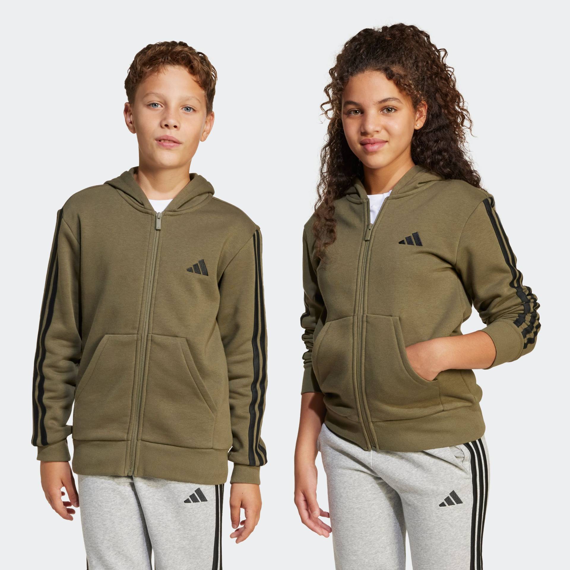 adidas Sportswear Kapuzensweatshirt »J 3S FL FZ HD« von adidas Sportswear