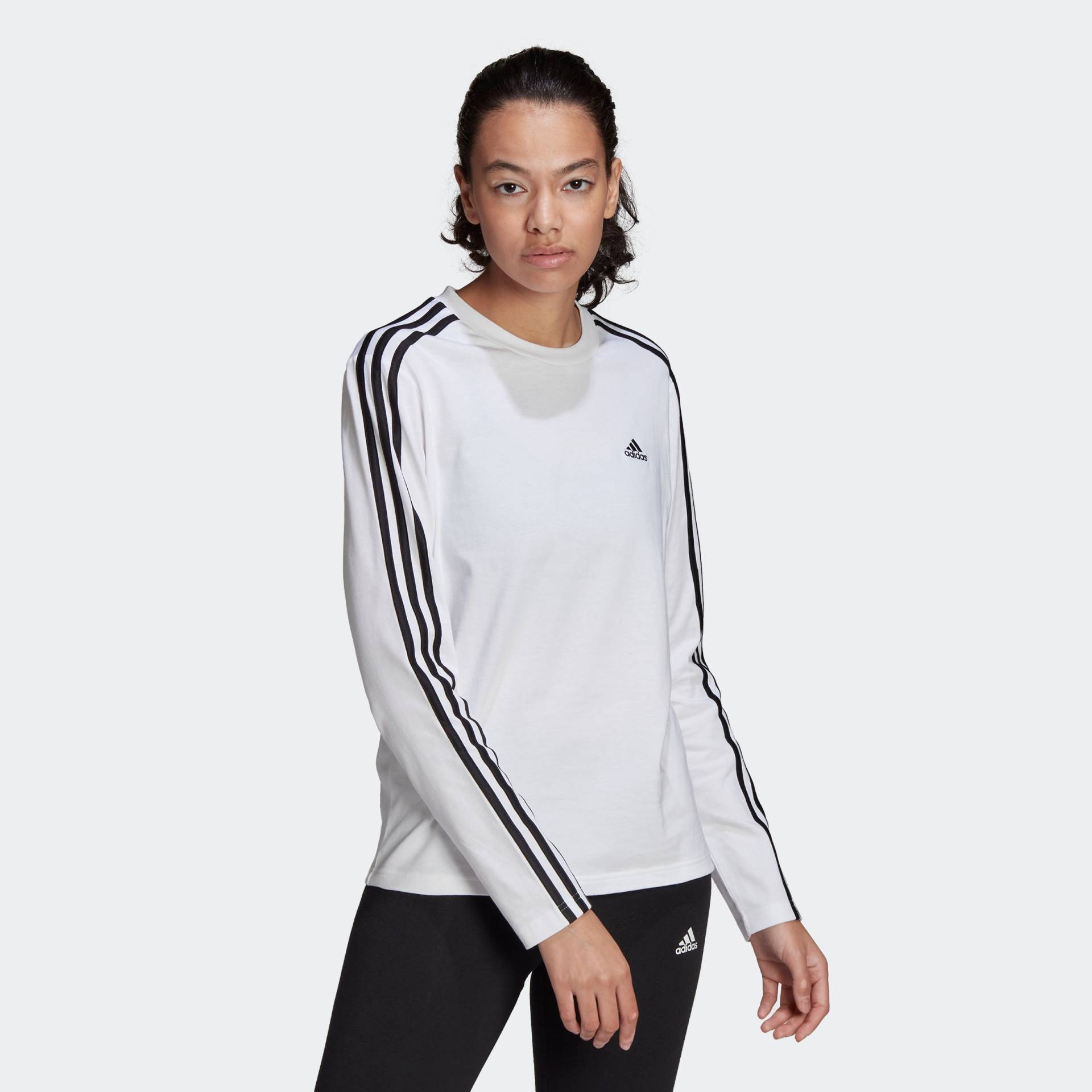 adidas Sportswear Langarmshirt »ESSENTIALS 3STREIFEN LONGSLEEVE« von adidas Sportswear