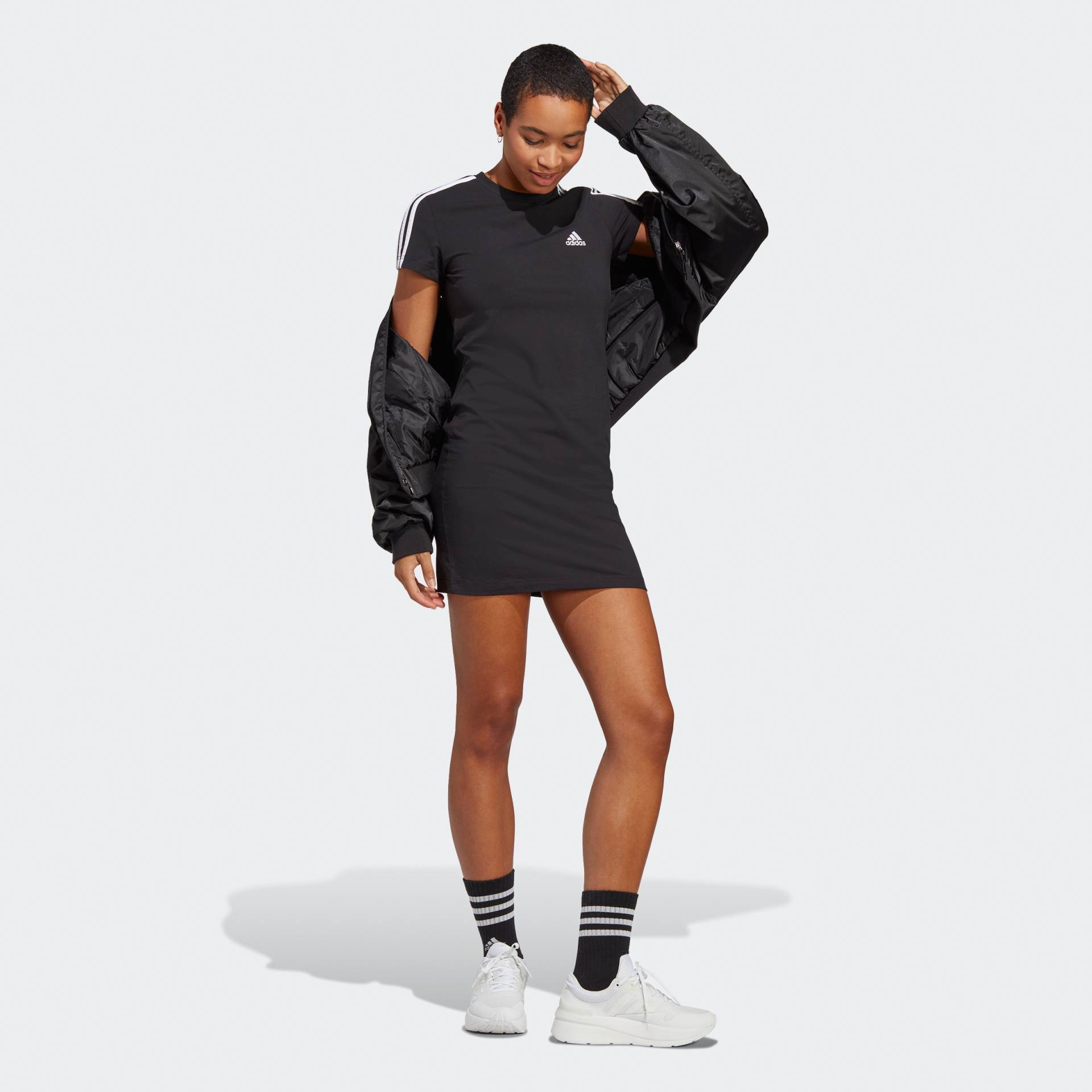 adidas Sportswear Shirtkleid »ESSENTIALS 3STREIFEN KLEID«, (1 tlg.) von adidas Sportswear