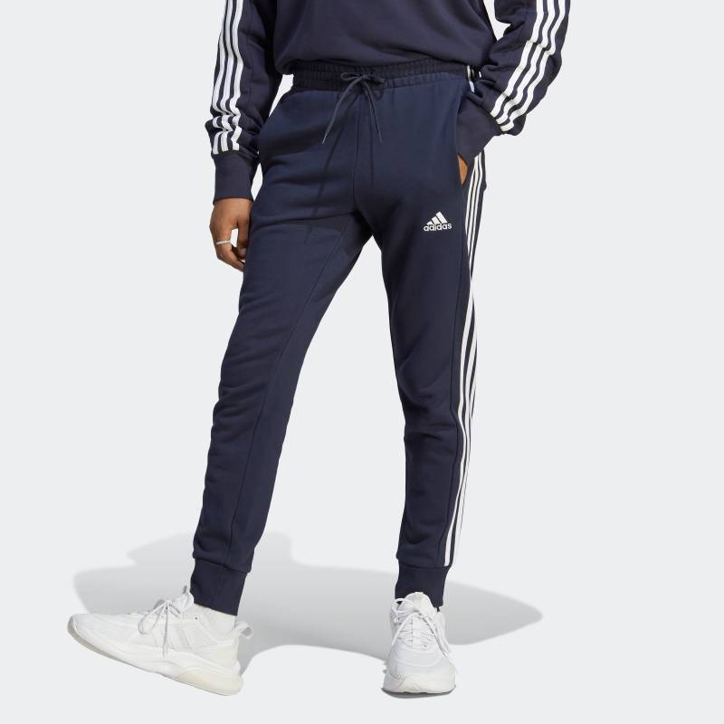 adidas Sportswear Sporthose »ESSENTIALS FRENCH TERRY TAPERED CUFF 3STREIFEN HOSE«, (1 tlg.), weiche Jogginghose von adidas Sportswear