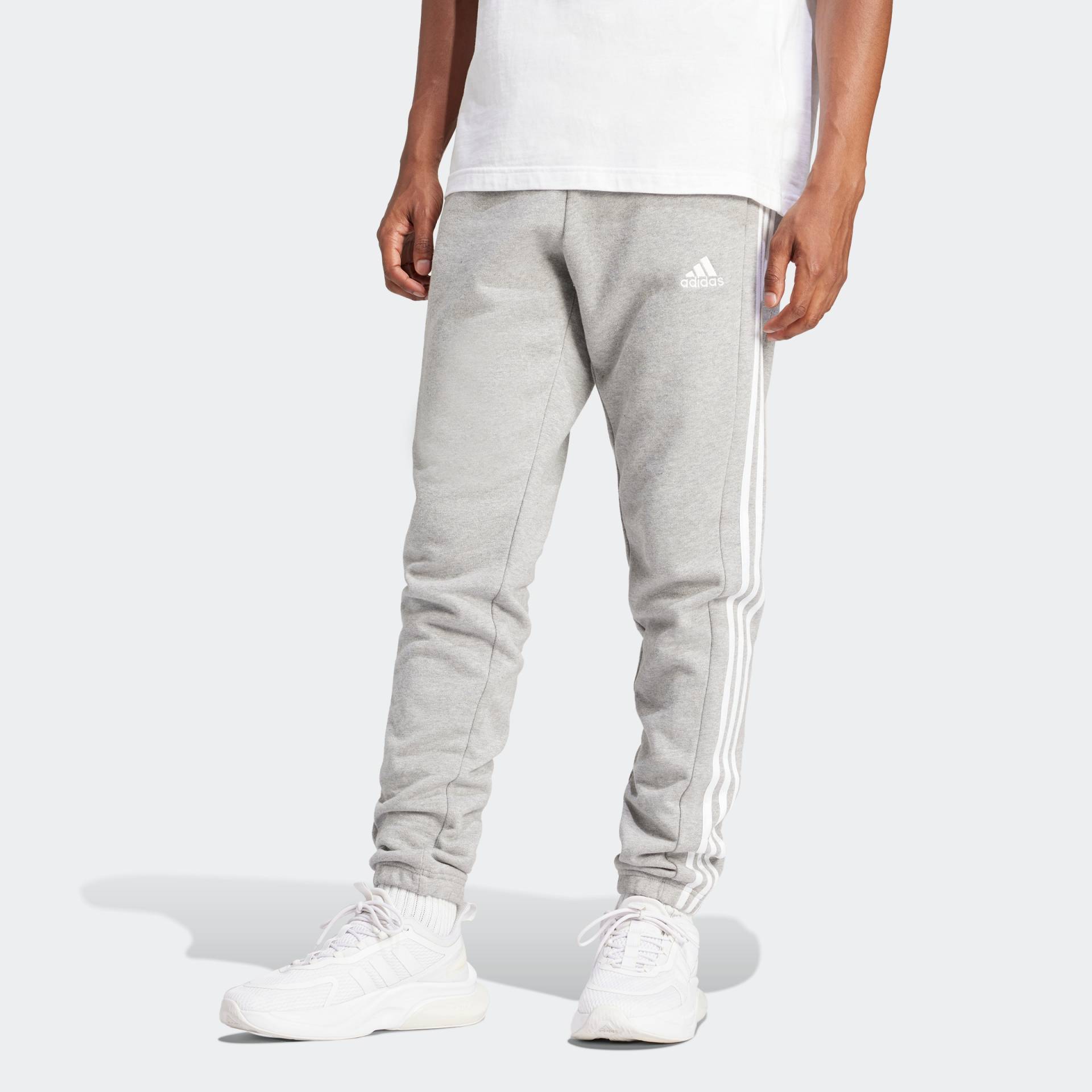 adidas Sportswear Sporthose »ESSENTIALS FRENCH TERRY TAPERED ELASTIC CUFF 3STREIFEN HOSE«, (1 tlg.) von adidas Sportswear