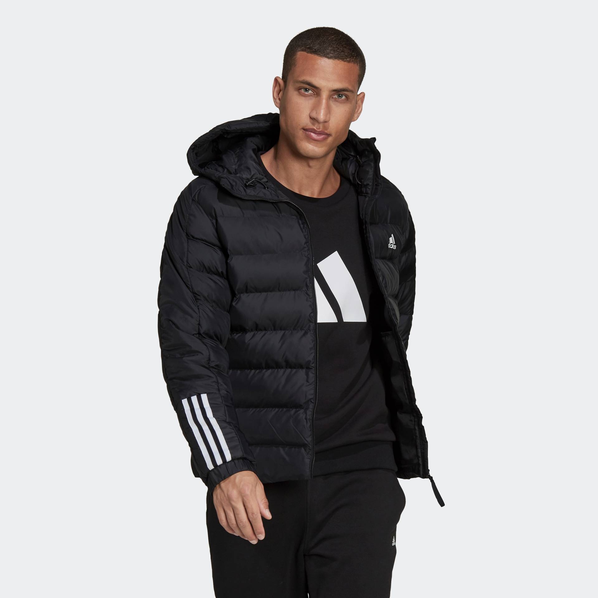 adidas Sportswear Steppjacke »ITAVIC 3STREIFEN MIDWEIGHT HOODED« von adidas Sportswear