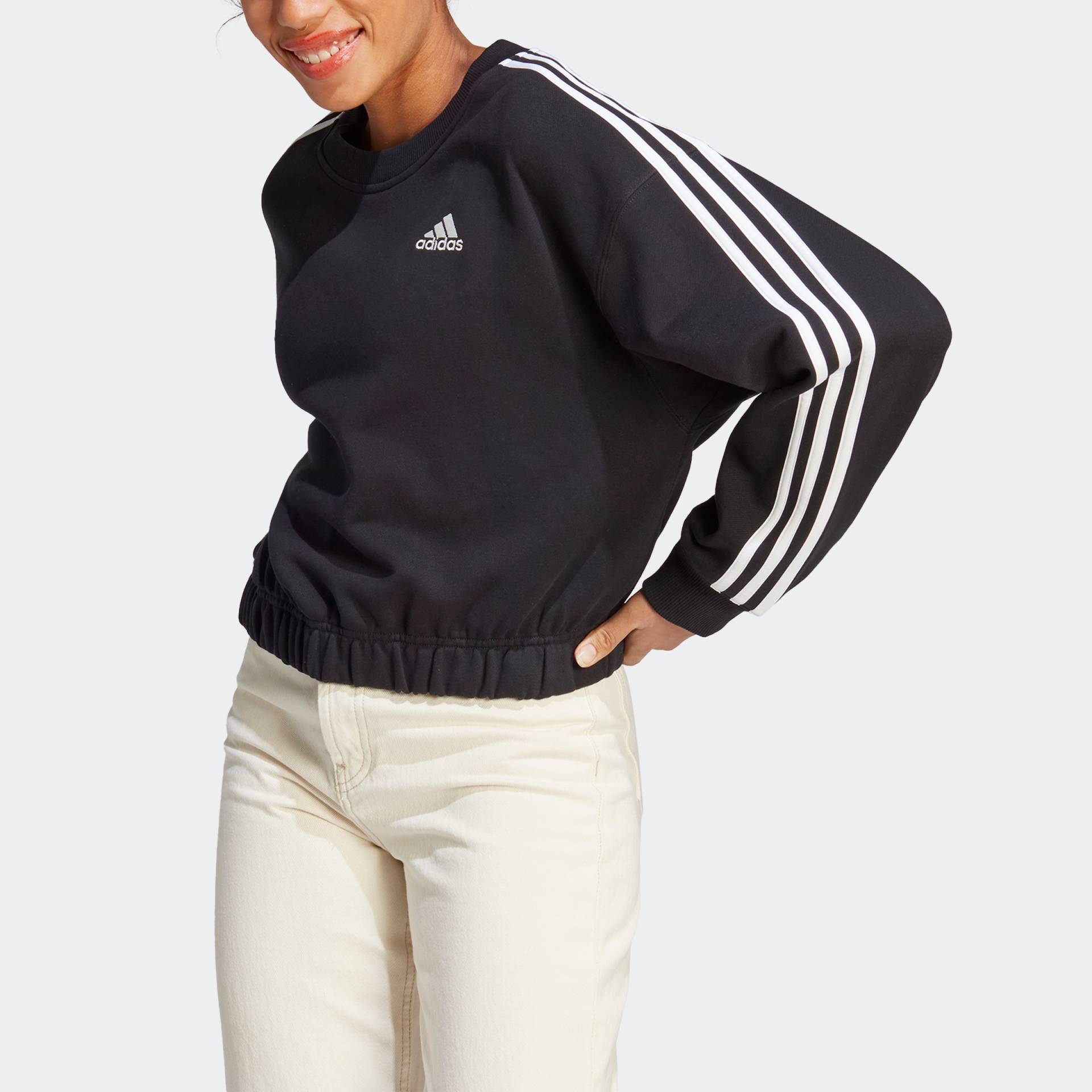 adidas Sportswear Sweatshirt »ESSENTIALS 3-STREIFEN CROP« von adidas Sportswear