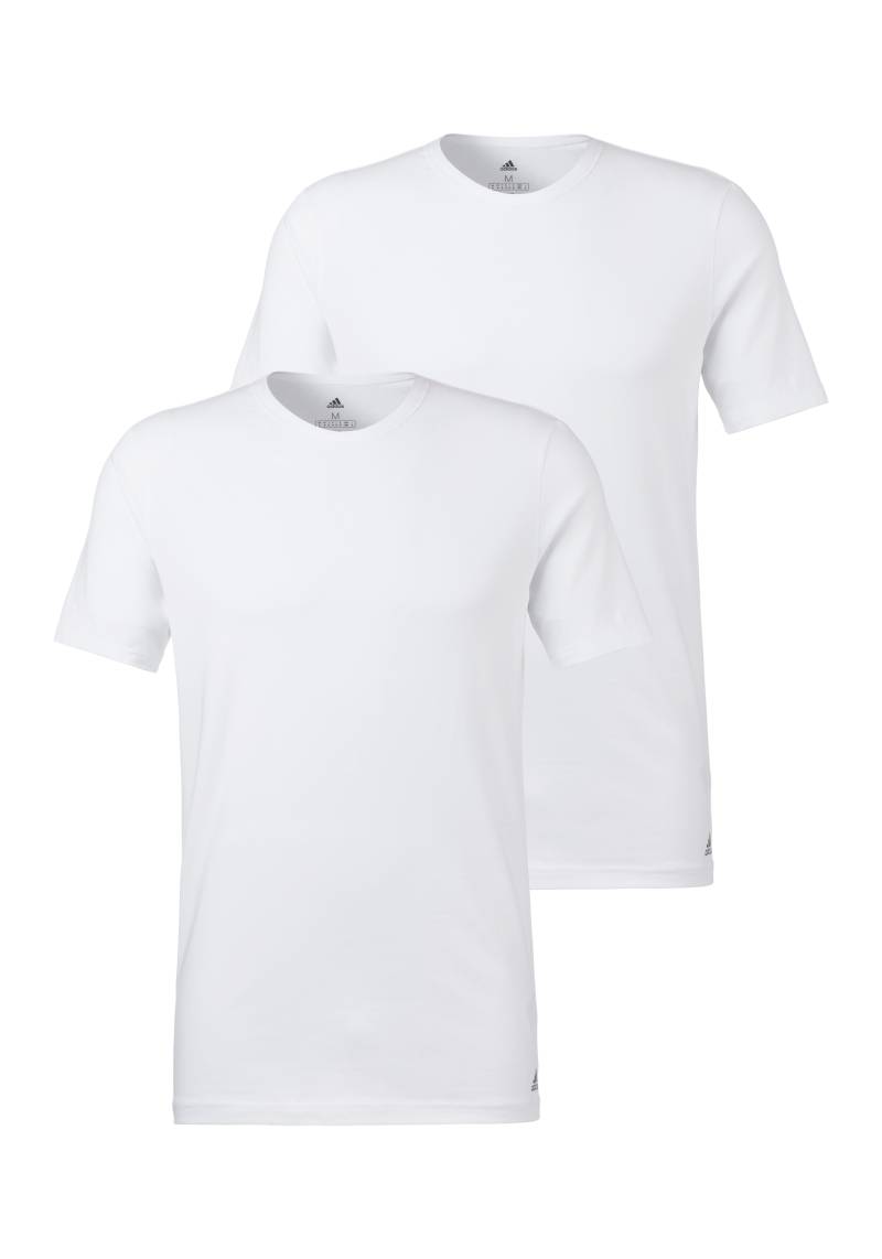 adidas Sportswear T-Shirt »"Active Flex Cotton"«, (2er-Pack), mit Rundhalsausschnitt und Slim Fit von adidas Sportswear