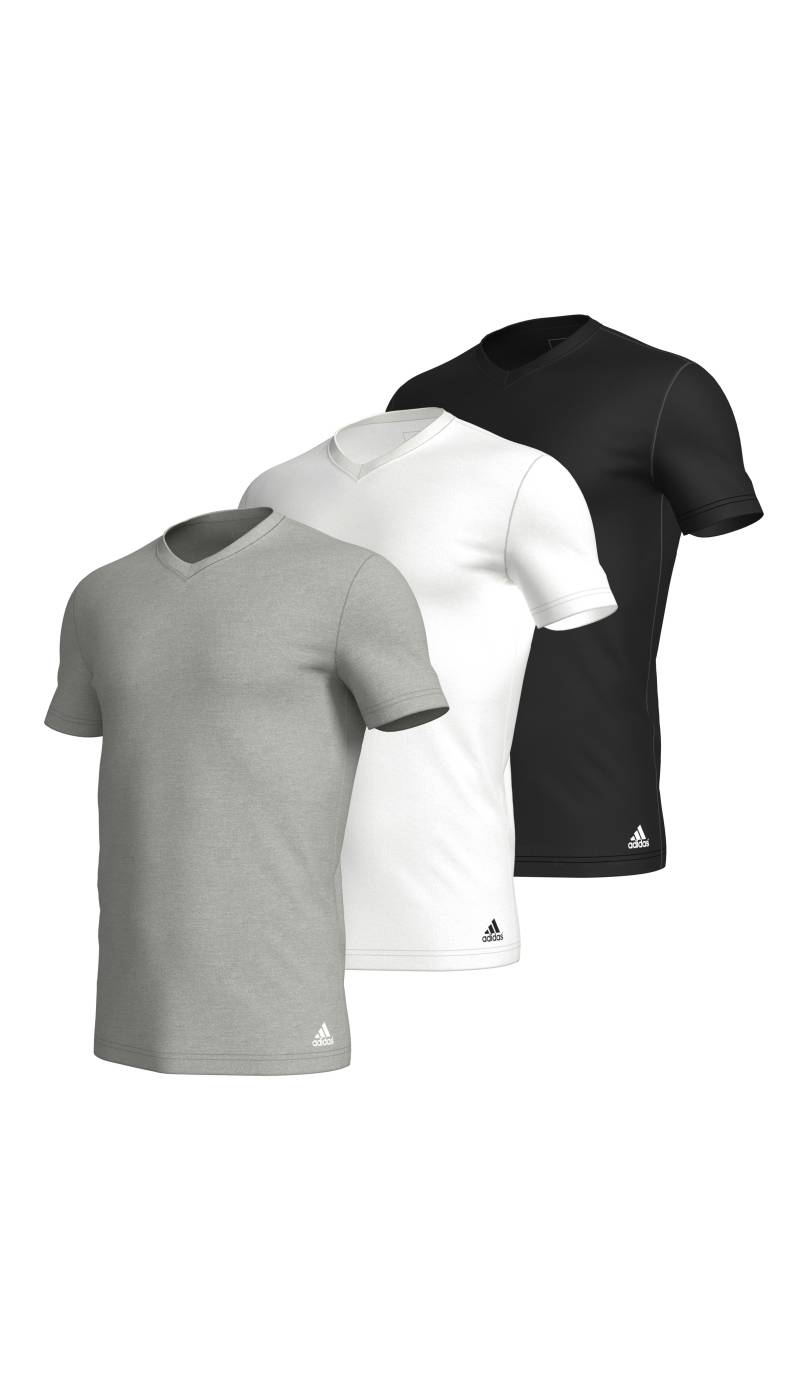 adidas Sportswear T-Shirt »"Active Flex Cotton"«, (3er-Pack), mit V-Ausschnitt und legerer Passform von adidas Sportswear