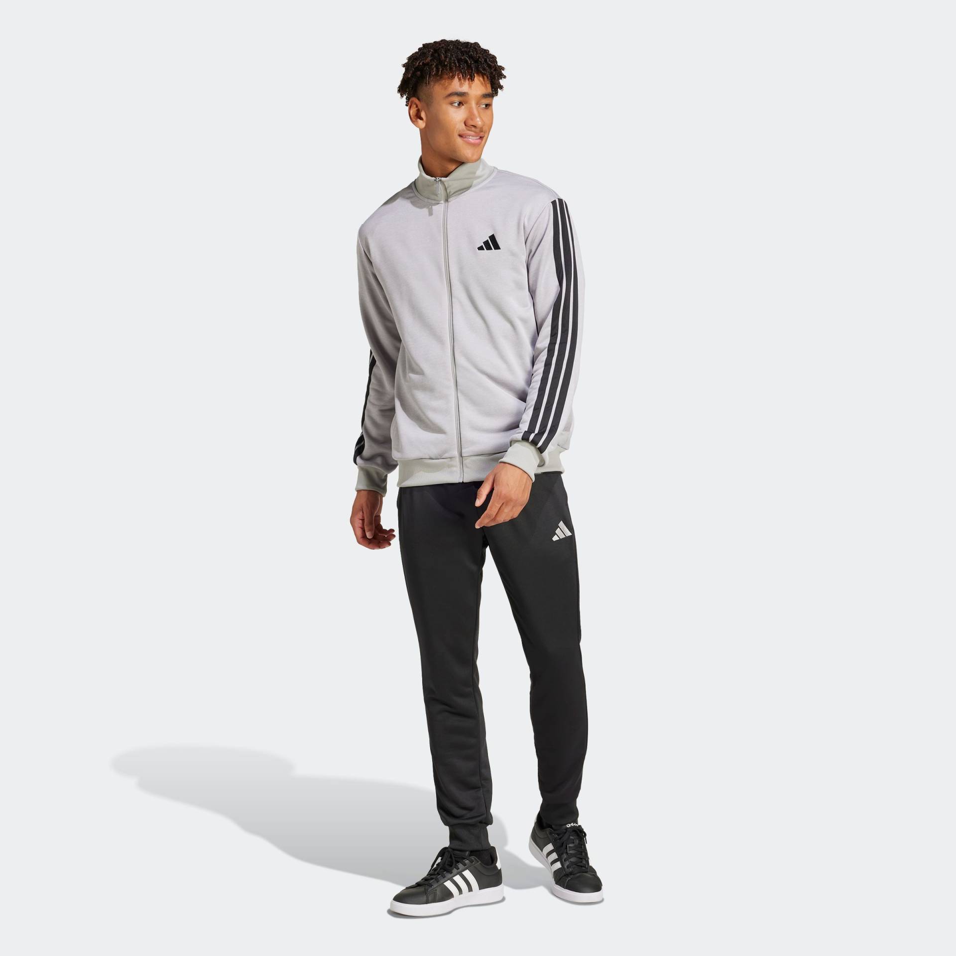 adidas Sportswear Trainingsanzug »M 3S FT TT TS«, (2 tlg.), drei Streifen Tracksuit aus weichem French-Terry-Material von adidas Sportswear