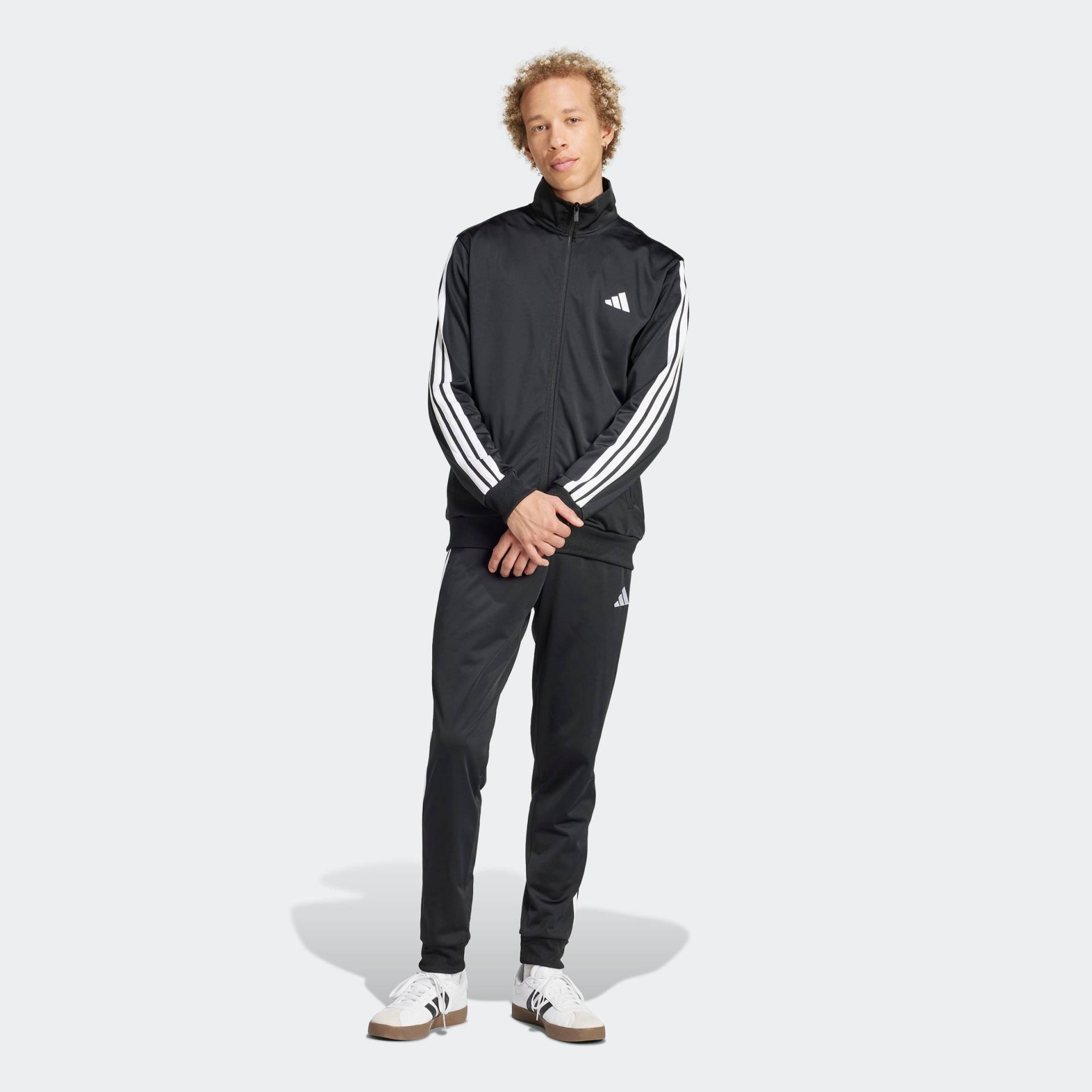 adidas Sportswear Trainingsanzug »M 3S TR TT TS«, (2 tlg.), Basic 3-Streifen Trikot von adidas Sportswear