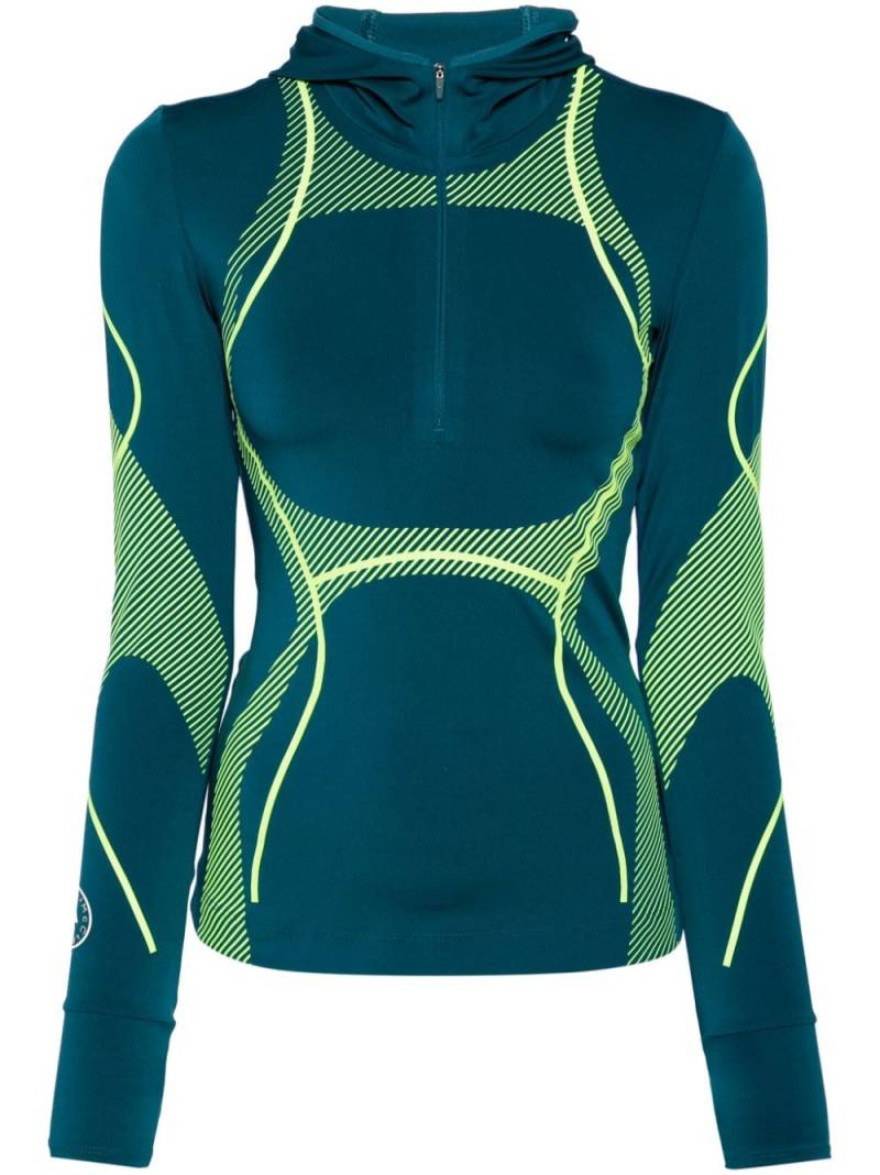 adidas by Stella McCartney TruePace running top - Blue von adidas by Stella McCartney