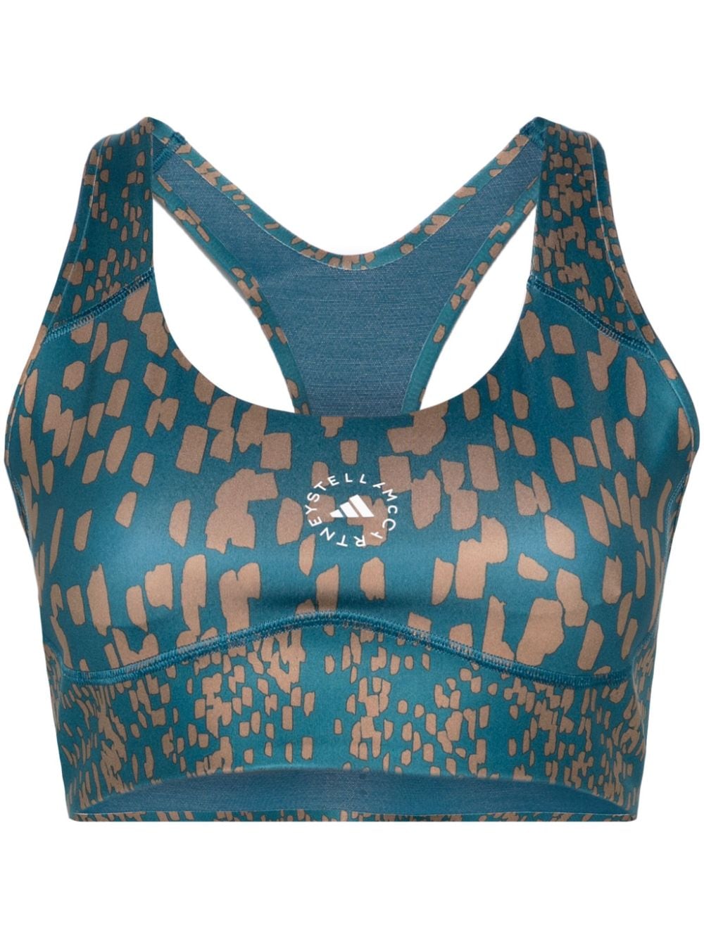 adidas by Stella McCartney TruePurpose racerback sports bra - Blue von adidas by Stella McCartney