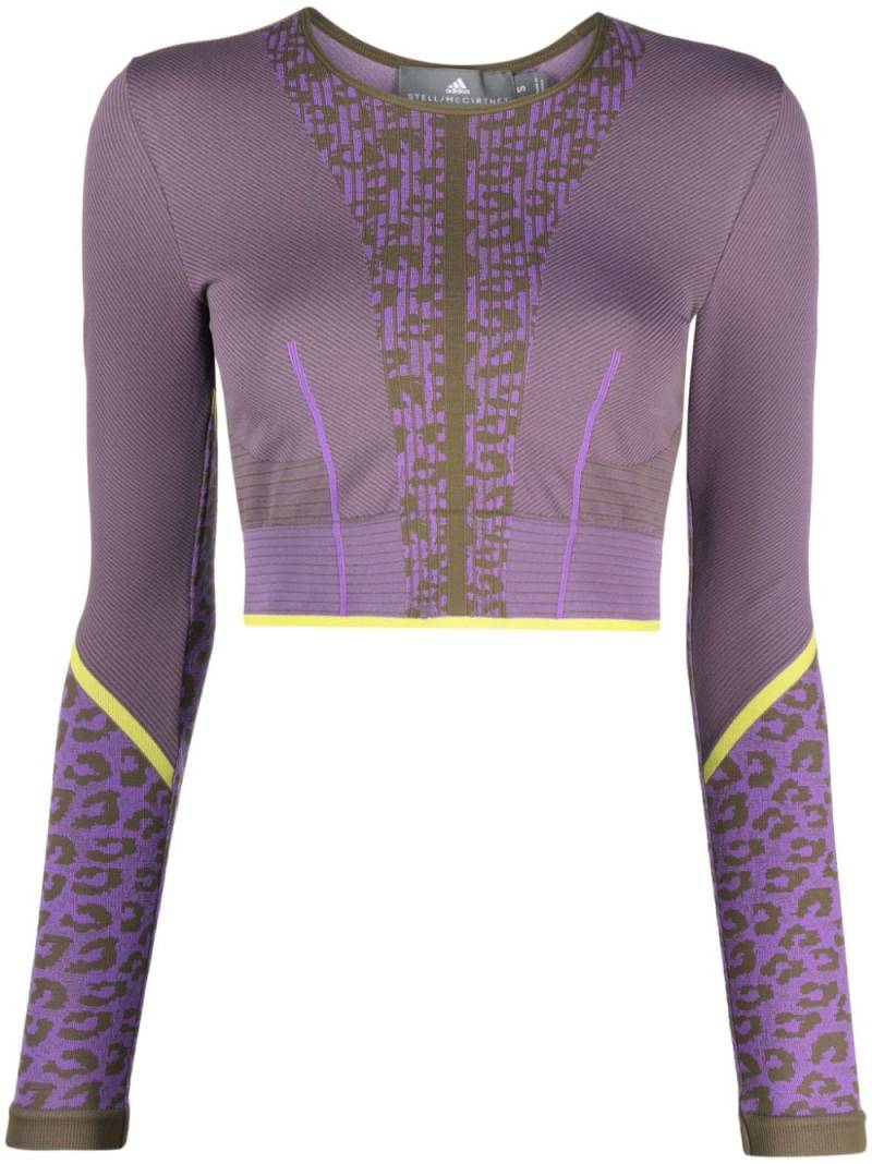 adidas by Stella McCartney TrueStrength seamless yoga top - Purple von adidas by Stella McCartney