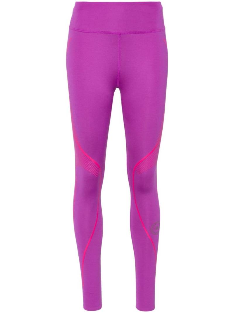 adidas by Stella McCartney drawstring cropped leggings - Purple von adidas by Stella McCartney