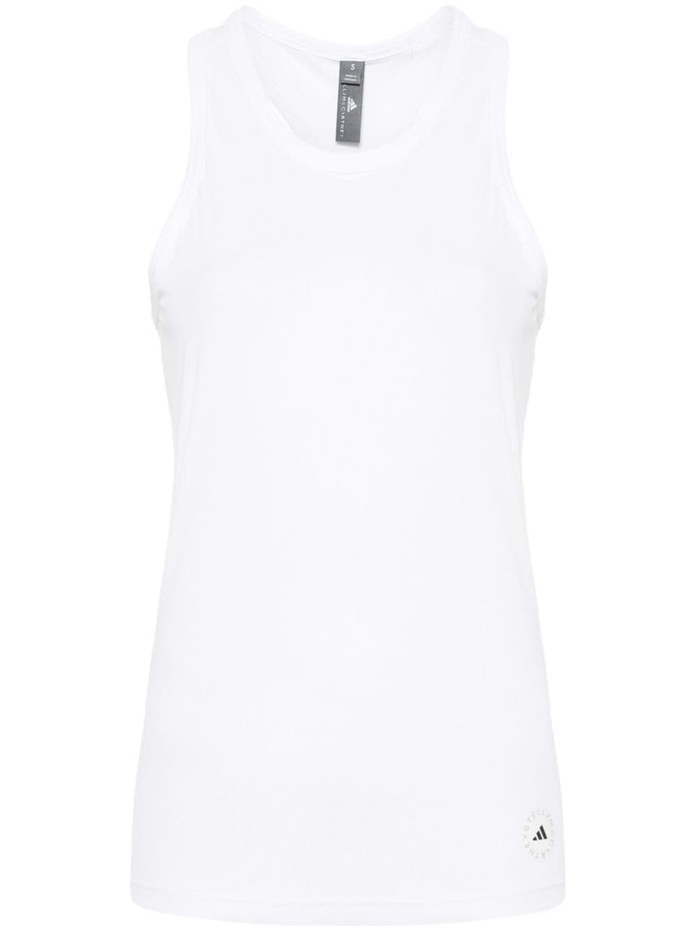 adidas by Stella McCartney fine-ribbed tank top - White von adidas by Stella McCartney