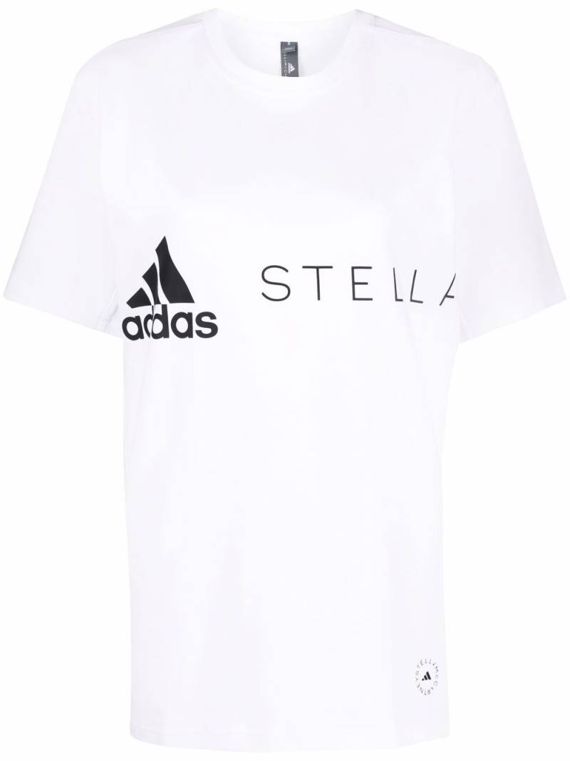 adidas by Stella McCartney logo-print T-shirt - White von adidas by Stella McCartney