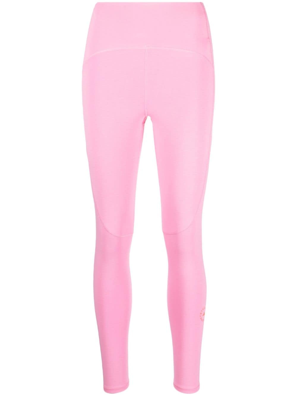 adidas by Stella McCartney logo-print high-waisted leggings - Pink von adidas by Stella McCartney