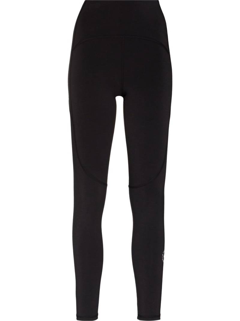 adidas by Stella McCartney logo-print 7/8 yoga leggings - Black von adidas by Stella McCartney